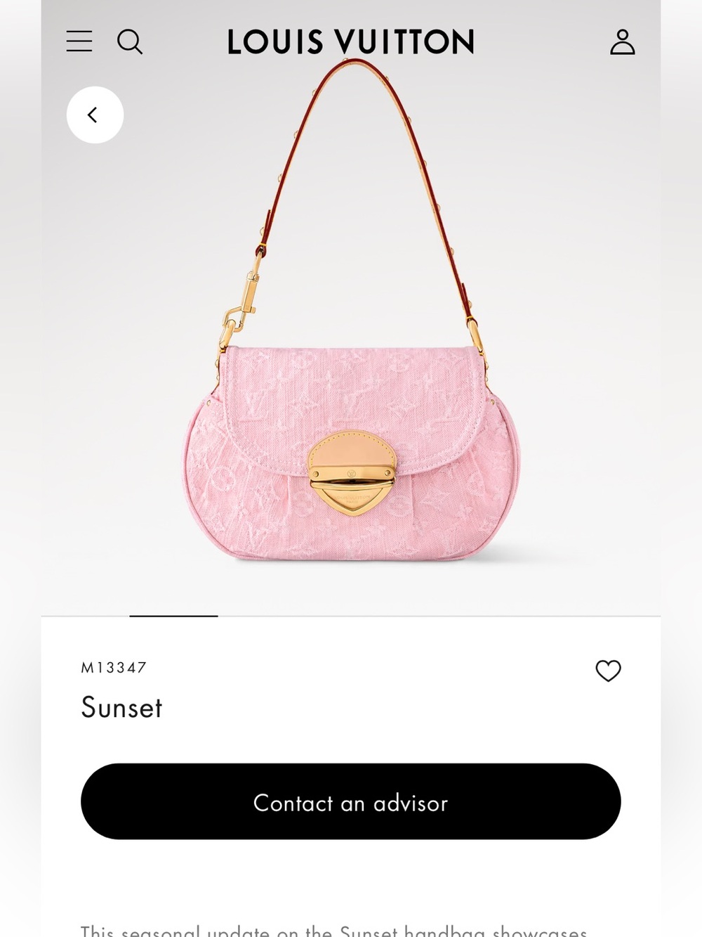 Louis Vuitton Pink denim sunset purse - Picture 15 of 15